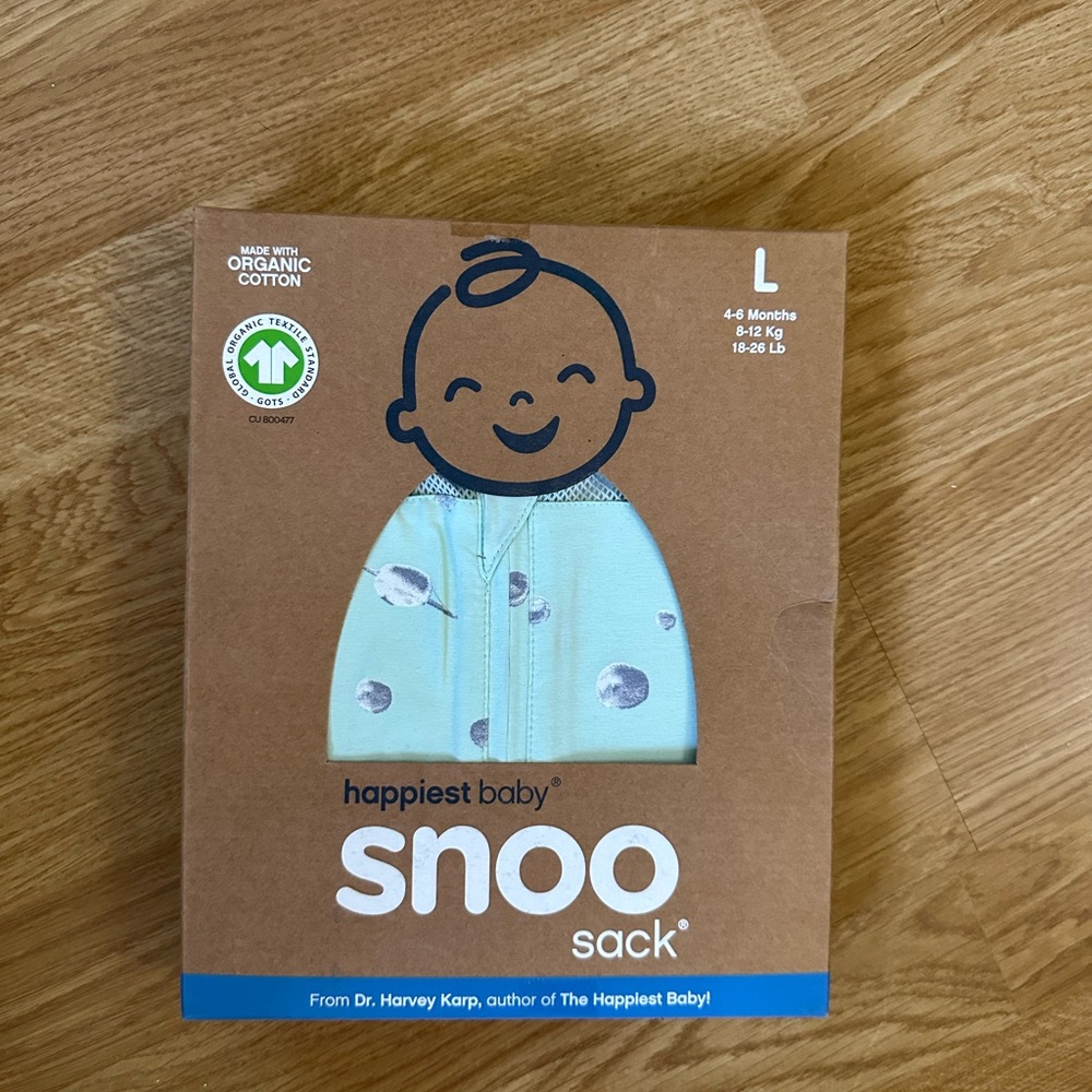 Happiest Baby Snoo Sack - Blue with Moon Pattern